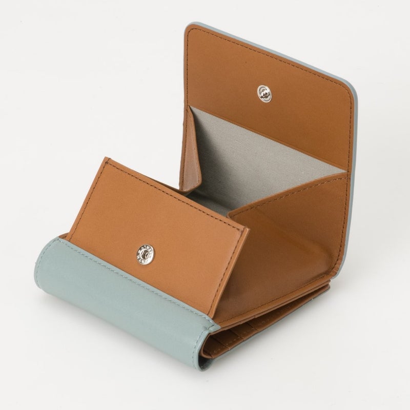 MARGARET HOWELL idea ベンジャミン BOX折り財布 ブルー