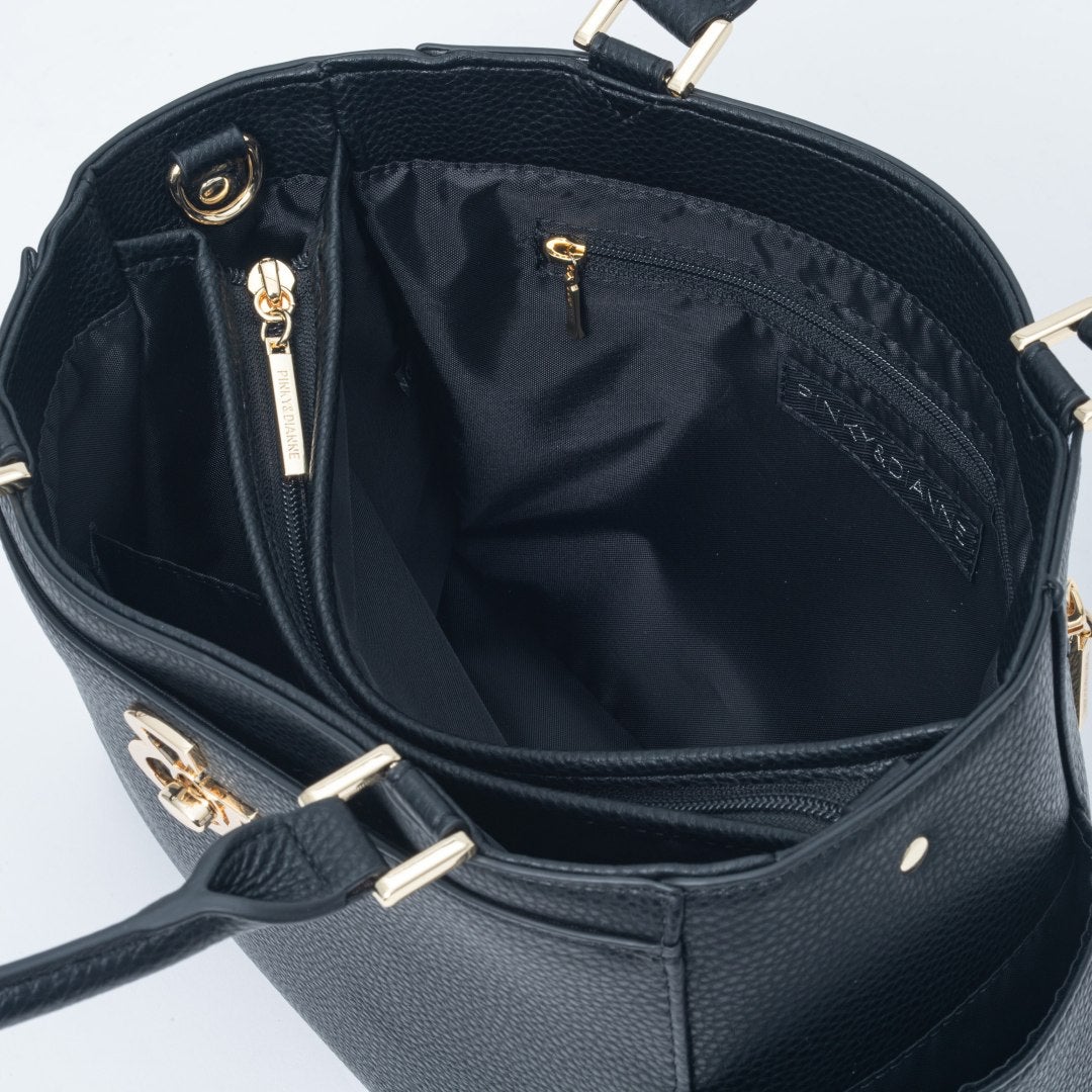 PINKY&DIANNE ロック 2WAYハンド ブラック