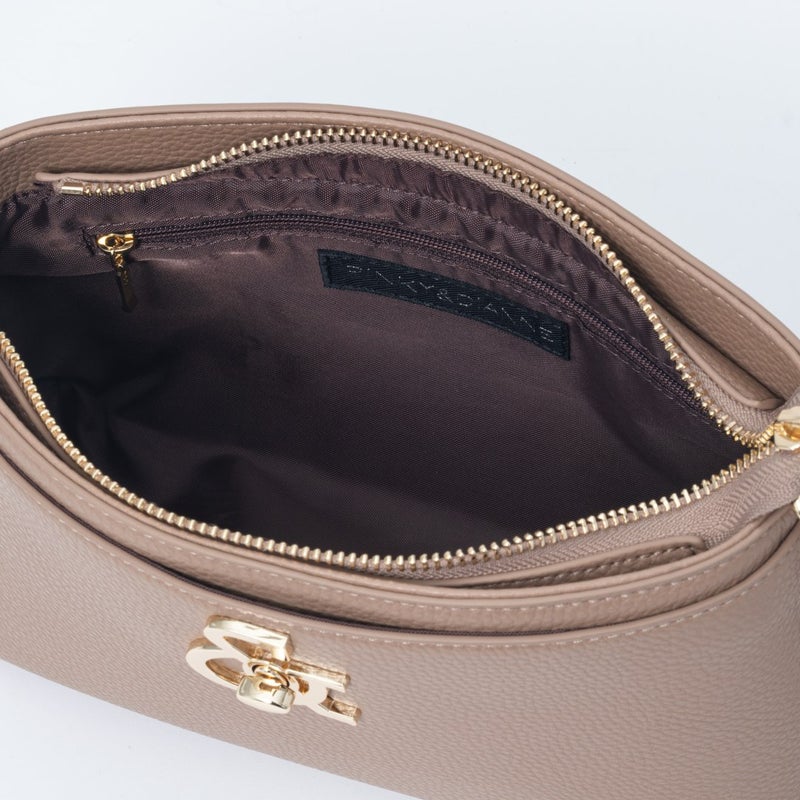 PINKY&DIANNE ロック ミニショルダー ベージュ