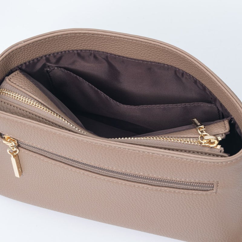 PINKY&DIANNE ロック ミニショルダー ベージュ