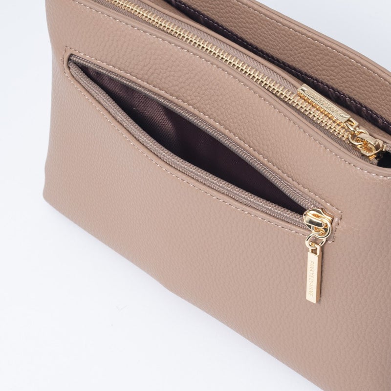 PINKY&DIANNE ロック ミニショルダー ベージュ