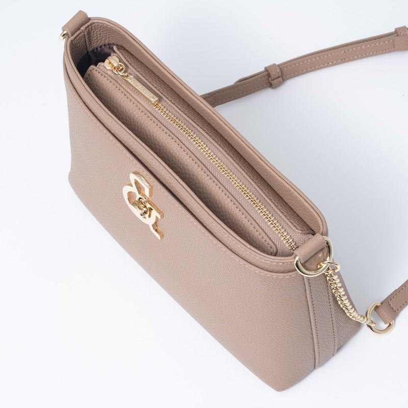 PINKY&DIANNE ロック ミニショルダー ベージュ