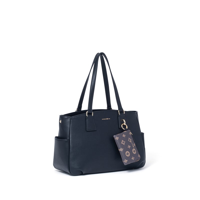 PATRICK COX クラシカルリリーチャーム 2WAYトート ブラック