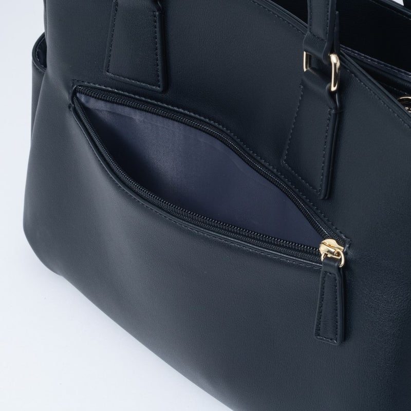 PATRICK COX クラシカルリリーチャーム 2WAYトート ブラック