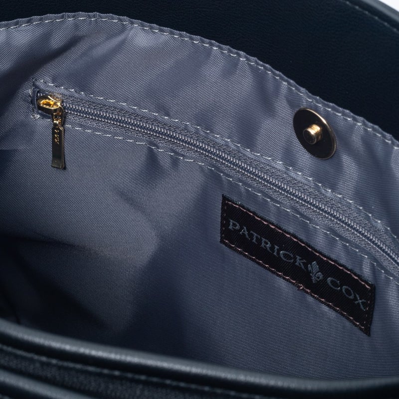 PATRICK COX クラシカルリリーチャーム 2WAYトート ブラック