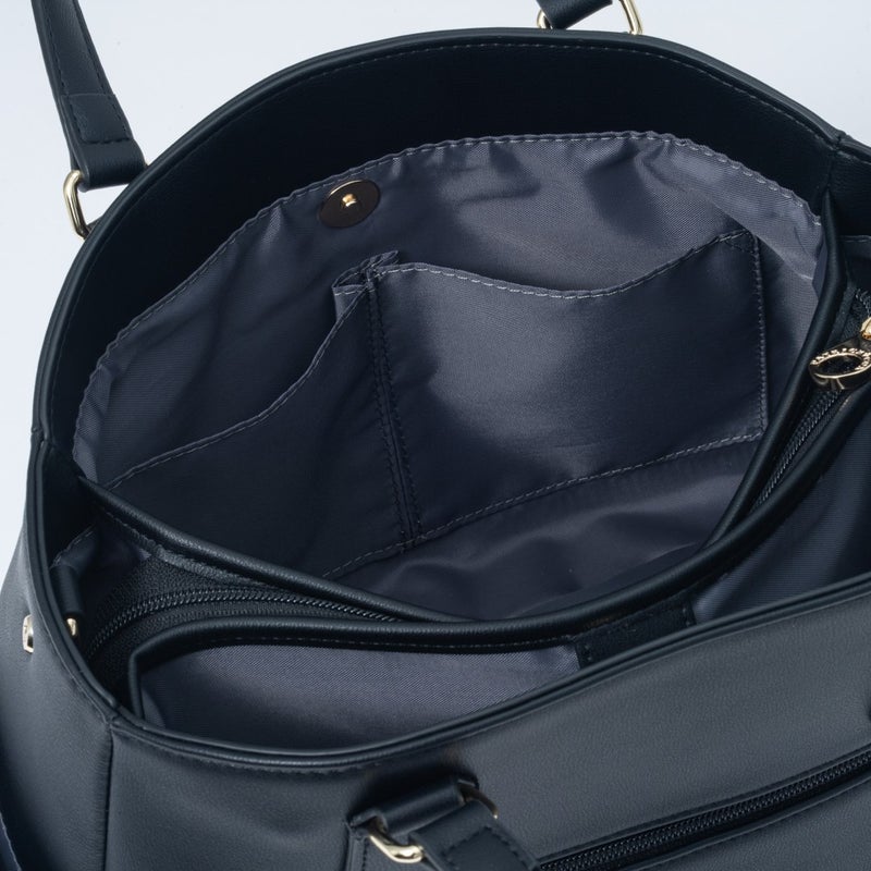 PATRICK COX クラシカルリリーチャーム 2WAYトート ブラック