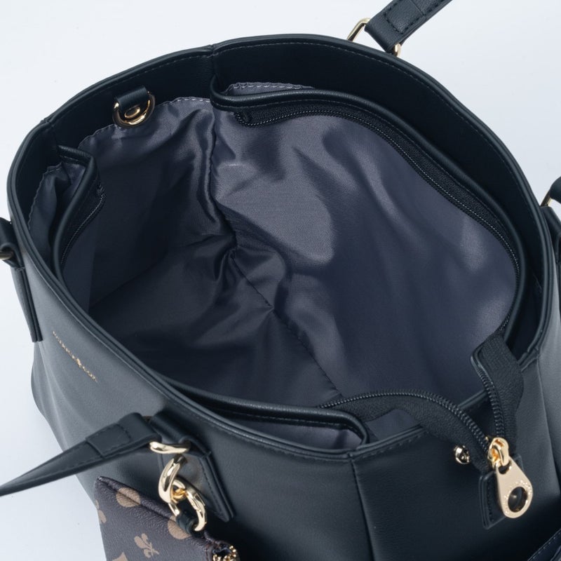 PATRICK COX クラシカルリリーチャーム 2WAYトート ブラック