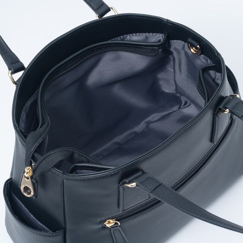 PATRICK COX クラシカルリリーチャーム 2WAYトート ブラック