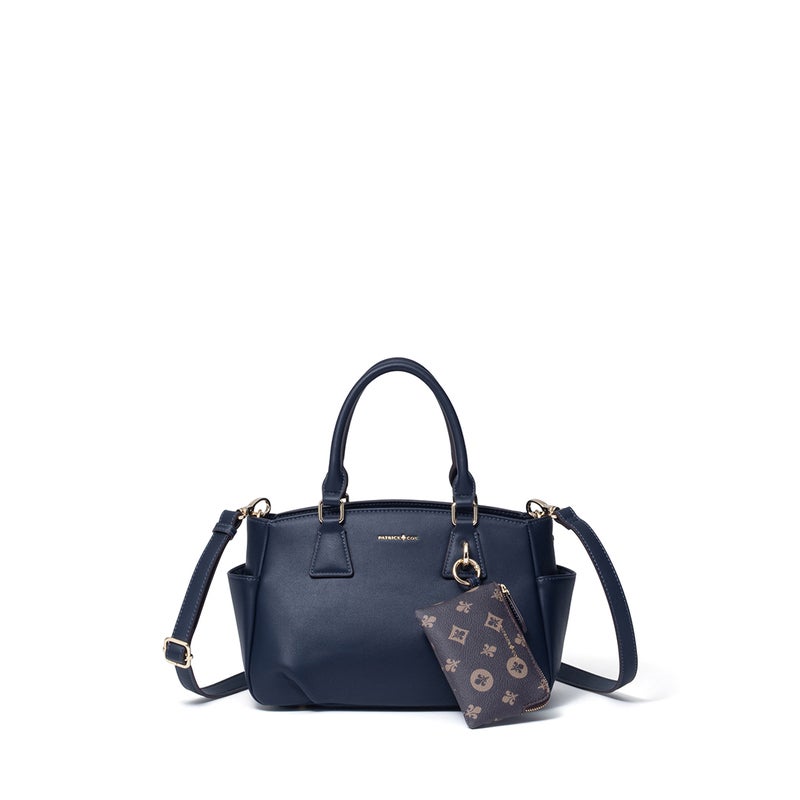 PATRICK COX クラシカルリリーチャーム 2WAYハンド ネイビー