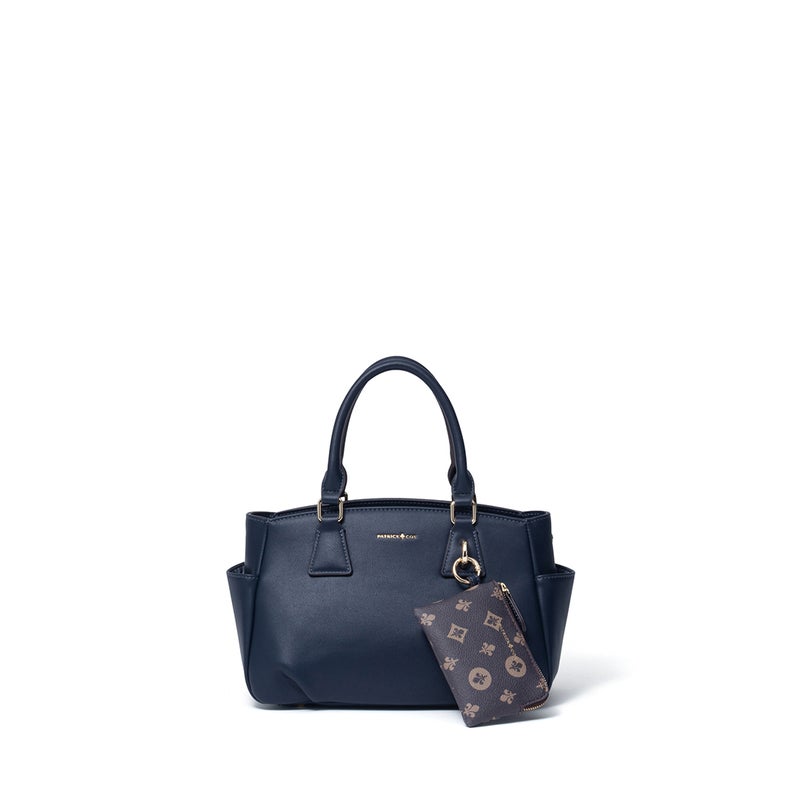 PATRICK COX クラシカルリリーチャーム 2WAYハンド ネイビー