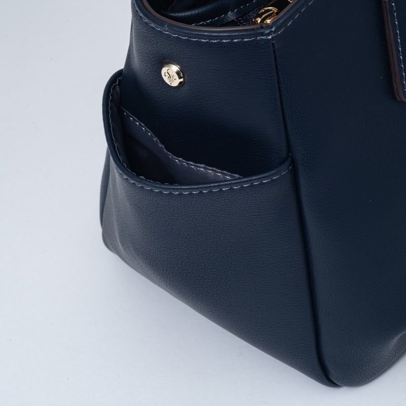 PATRICK COX クラシカルリリーチャーム 2WAYハンド ネイビー