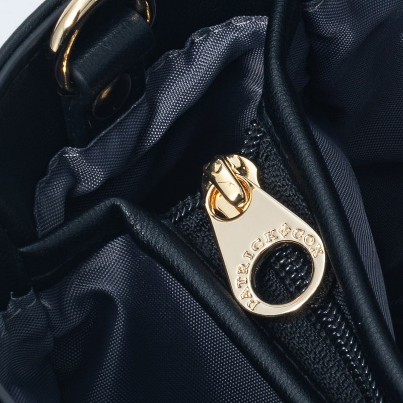 PATRICK COX クラシカルリリーチャーム 2WAYハンド ネイビー