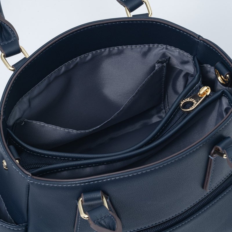 PATRICK COX クラシカルリリーチャーム 2WAYハンド ネイビー