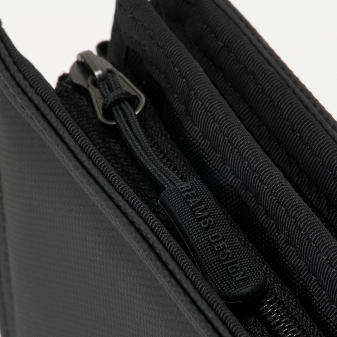 BEAMS DESIGN Passive 二つ折り財布【BMMW6CS2】 ブラック