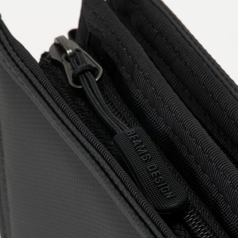 BEAMS DESIGN Passive 二つ折り財布【BMMW6CS2】 ブラック