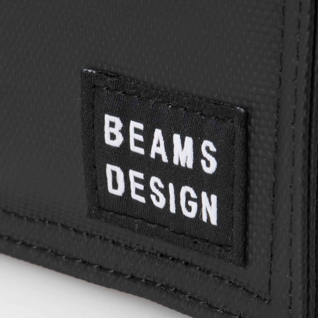 BEAMS DESIGN Passive 二つ折り財布【BMMW6CS2】 ブラック