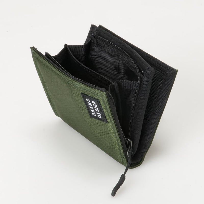 BEAMS DESIGN Aggressive 二つ折り財布【BMMW6JS2】 グリーン