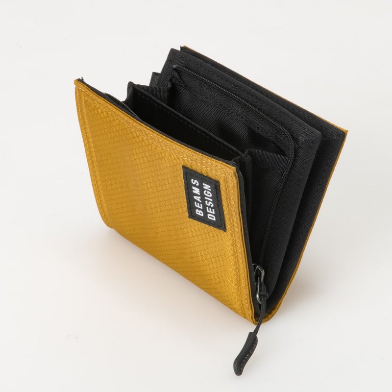 BEAMS DESIGN Aggressive 二つ折り財布【BMMW6JS2】 マスタード