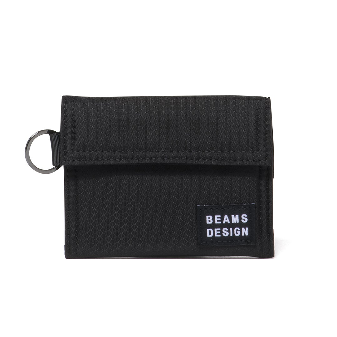 BEAMS DESIGN Aggressive 三つ折り財布【BMMW6JS3】 ブラック
