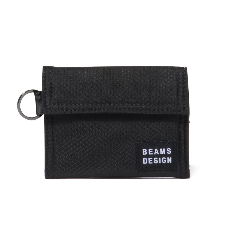 BEAMS DESIGN Aggressive 三つ折り財布【BMMW6JS3】 ブラック