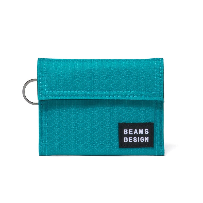 BEAMS DESIGN Aggressive 三つ折り財布【BMMW6JS3】 ターコイズブルー
