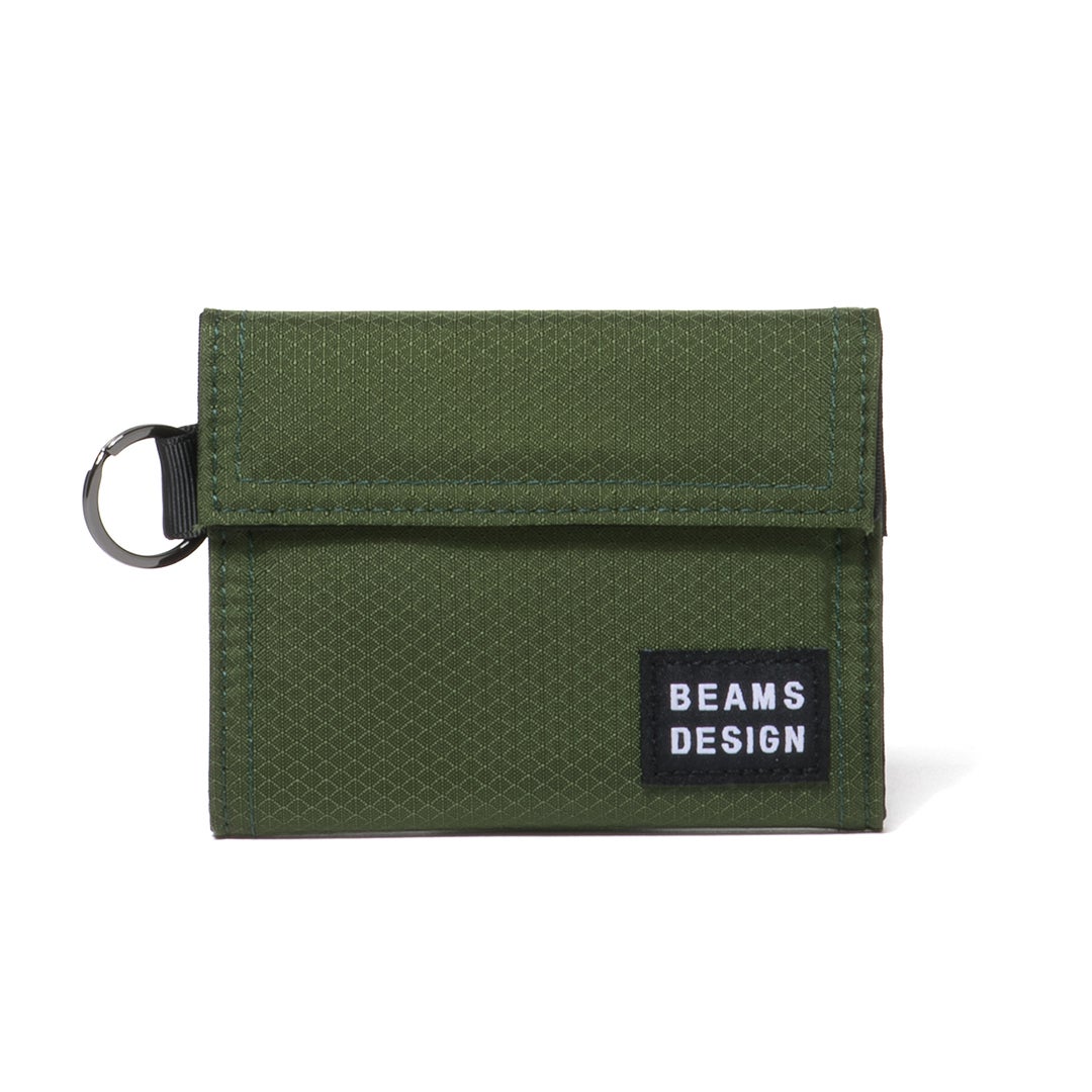 BEAMS DESIGN Aggressive 三つ折り財布【BMMW6JS3】 グリーン