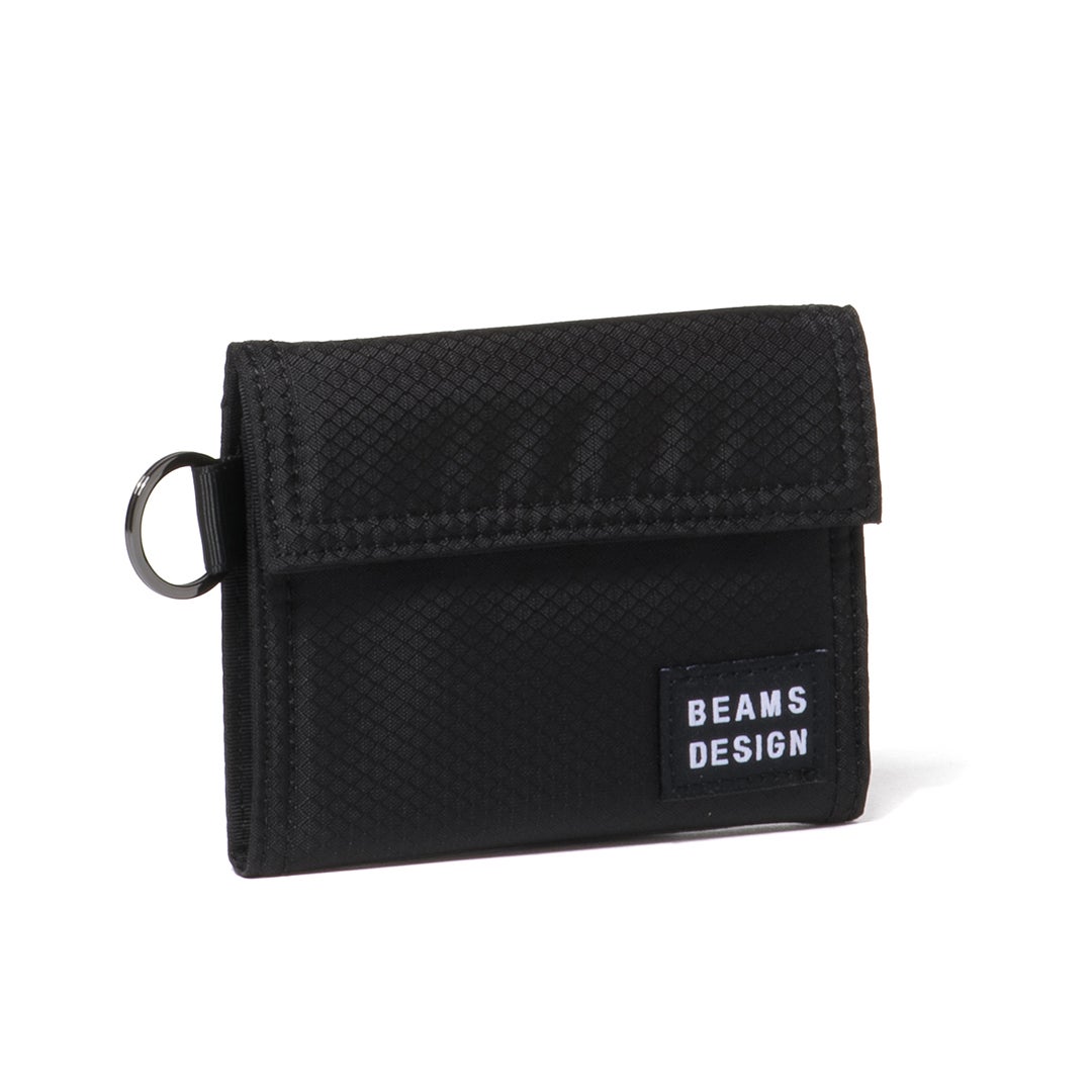 BEAMS DESIGN Aggressive 三つ折り財布【BMMW6JS3】 ブラック