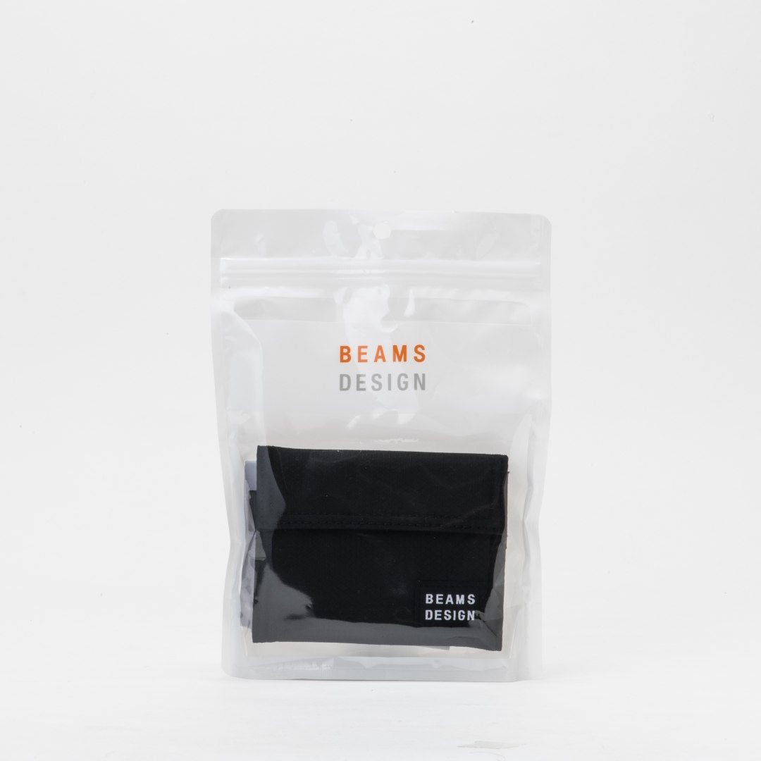 BEAMS DESIGN Aggressive 三つ折り財布【BMMW6JS3】 ブラック