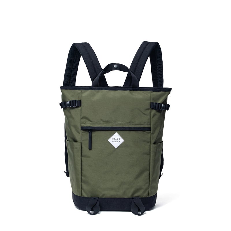 BEAMS DESIGNSlash バックパック【BMMH6BR2】 カーキ