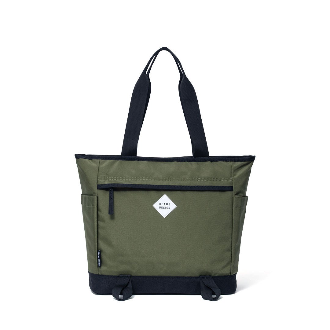 BEAMS DESIGNSlash トートバッグ【BMMH6BT1】 カーキ