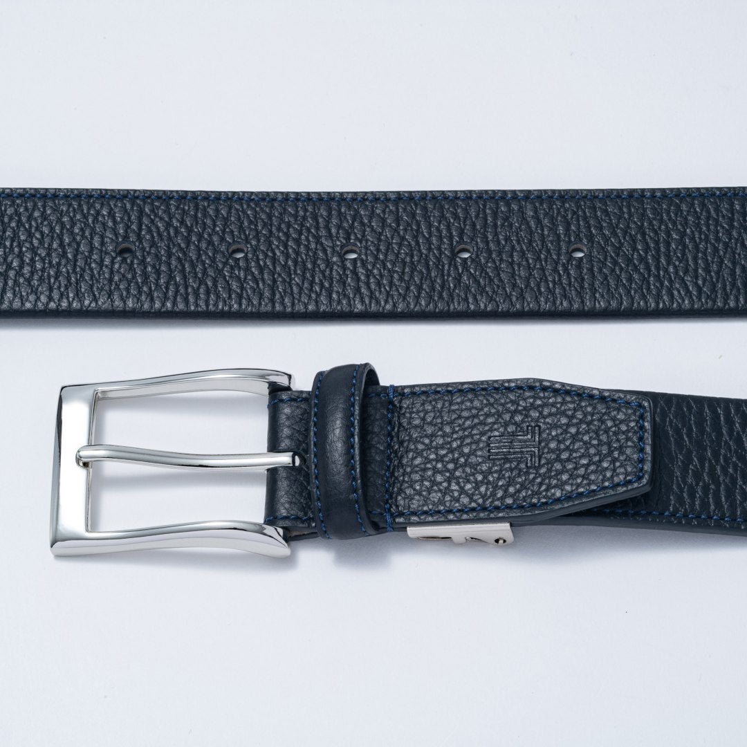 LANVIN COLLECTION 片無双ベルト【JLMB6170】 ブラック