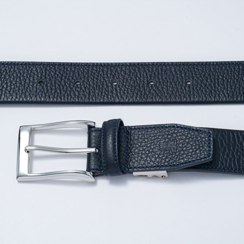 LANVIN COLLECTION 片無双ベルト【JLMB6170】 ブラック
