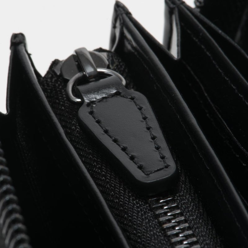 PATRICK COX CROWN PYTHON 長財布 ブラック×ブラック