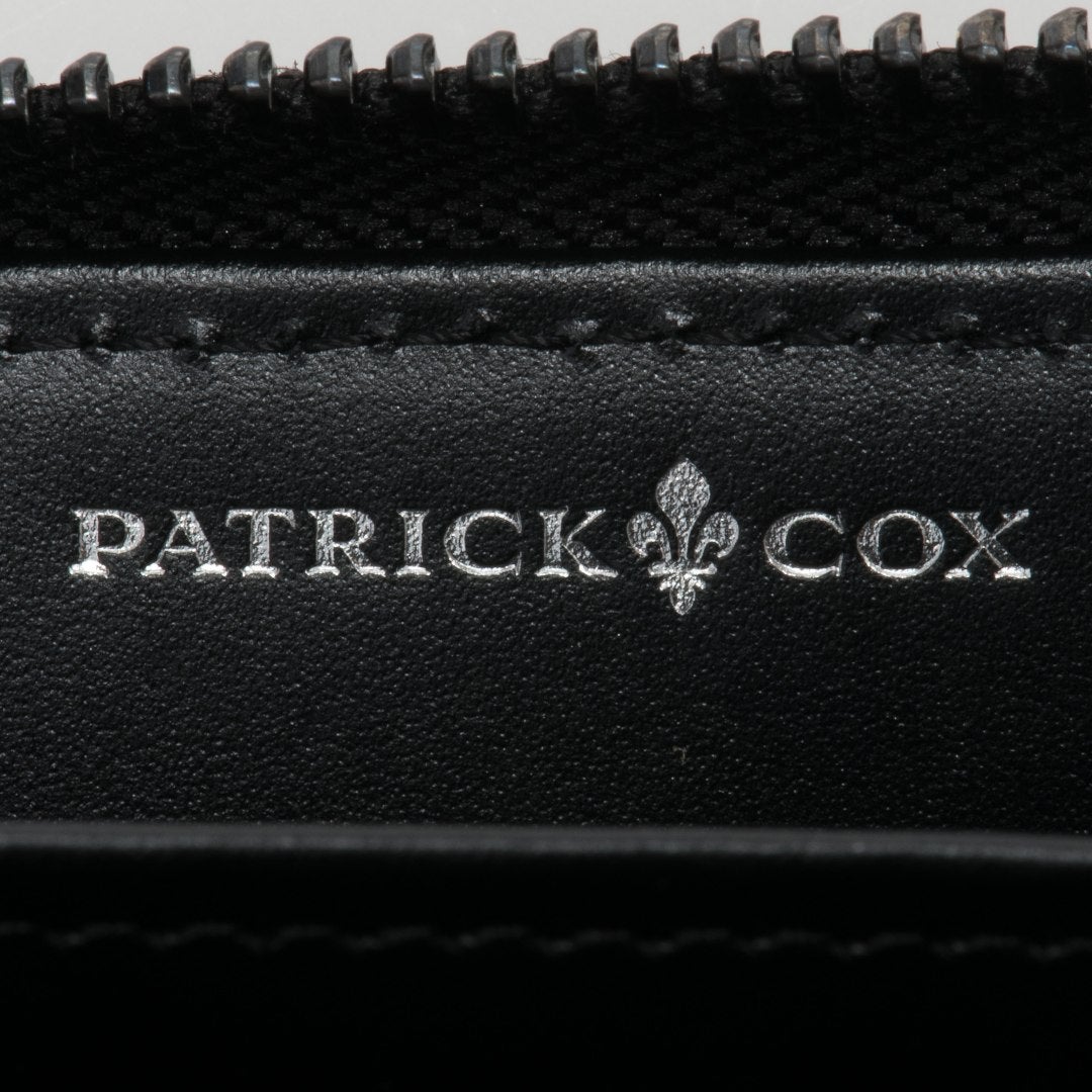 PATRICK COX CROWN PYTHON 長財布 ブラック×ブラック