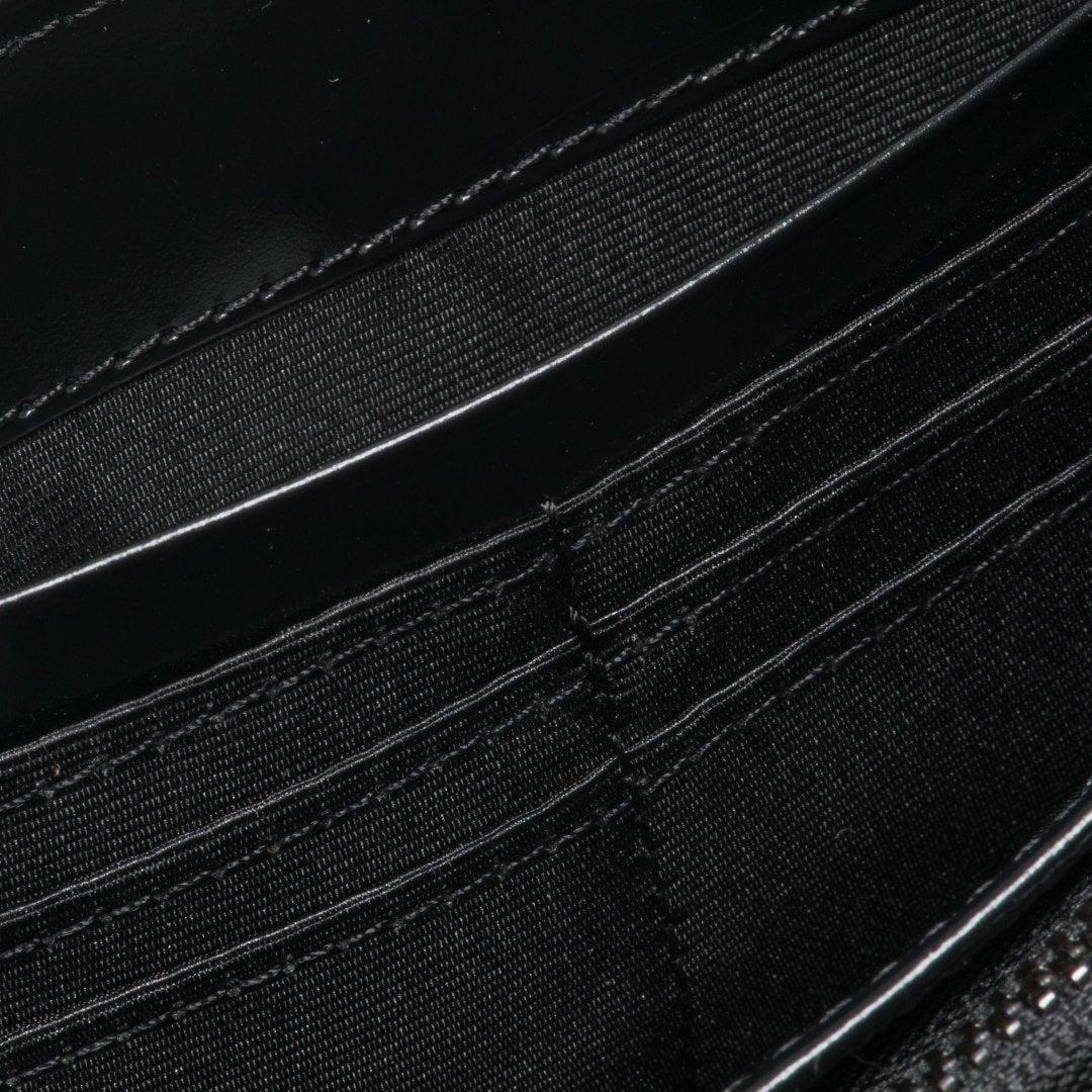PATRICK COX CROWN PYTHON 長財布 ブラック×ブラック