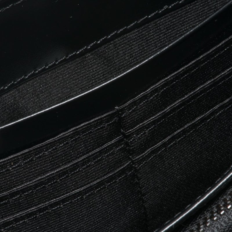 PATRICK COX CROWN PYTHON 長財布 ブラック×ブラック