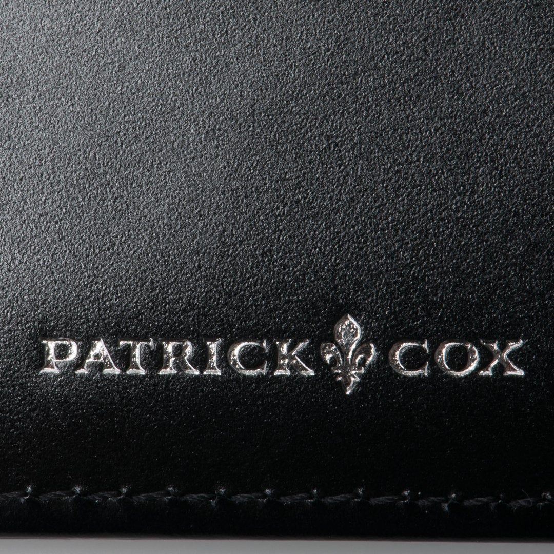 PATRICK COX CROWN PYTHON 二つ折り財布 ブラック×ホワイト
