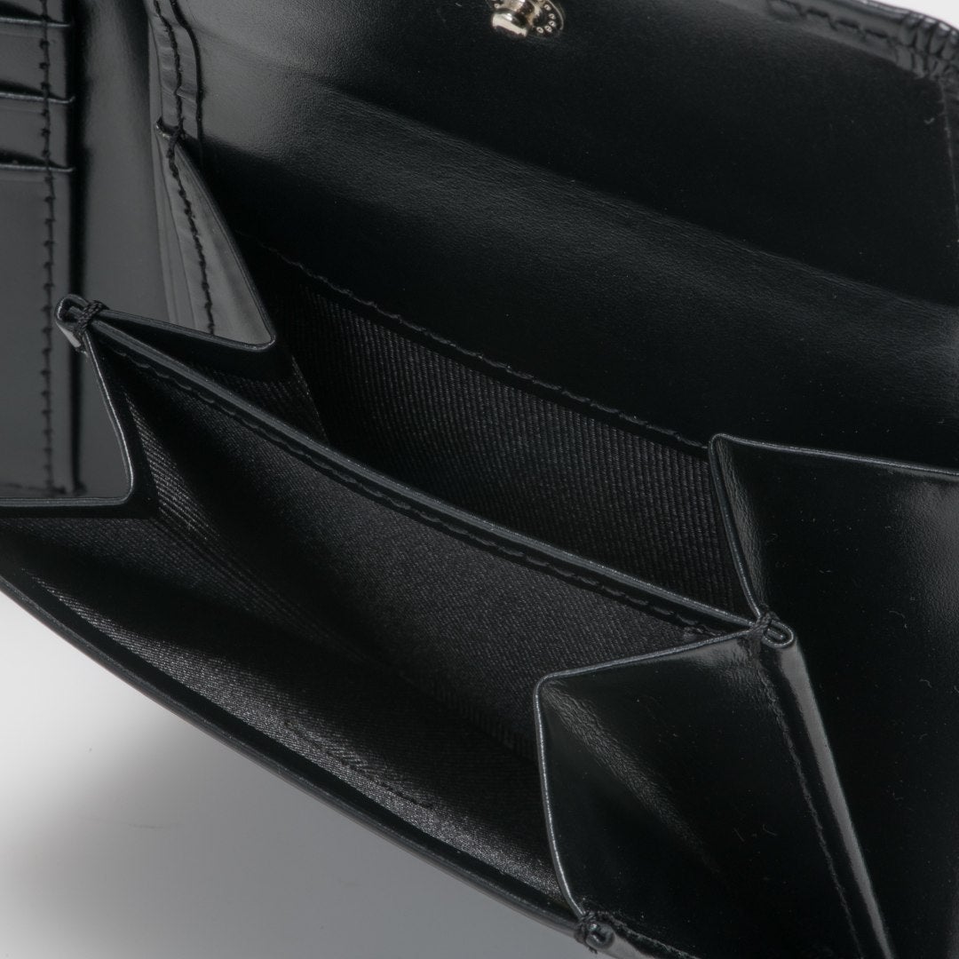 PATRICK COX CROWN PYTHON 二つ折り財布 ブラック×ホワイト