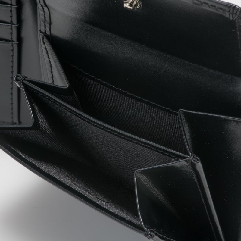 PATRICK COX CROWN PYTHON 二つ折り財布 ブラック×ホワイト
