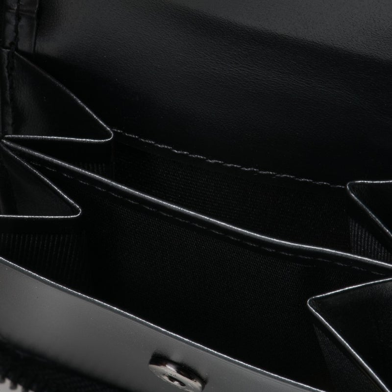 PATRICK COX CROWN PYTHON ラウンドファスナー二つ折り財布 ブラック×ブラック