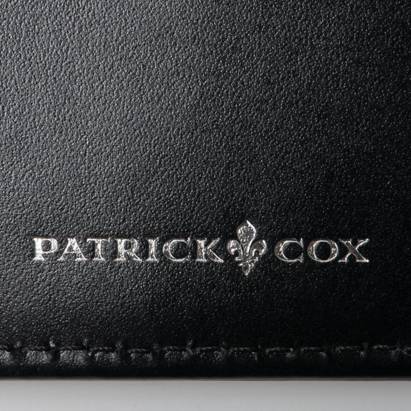 PATRICK COX CROWN PYTHON L字ファスナー二つ折り財布 ブラック×ホワイト
