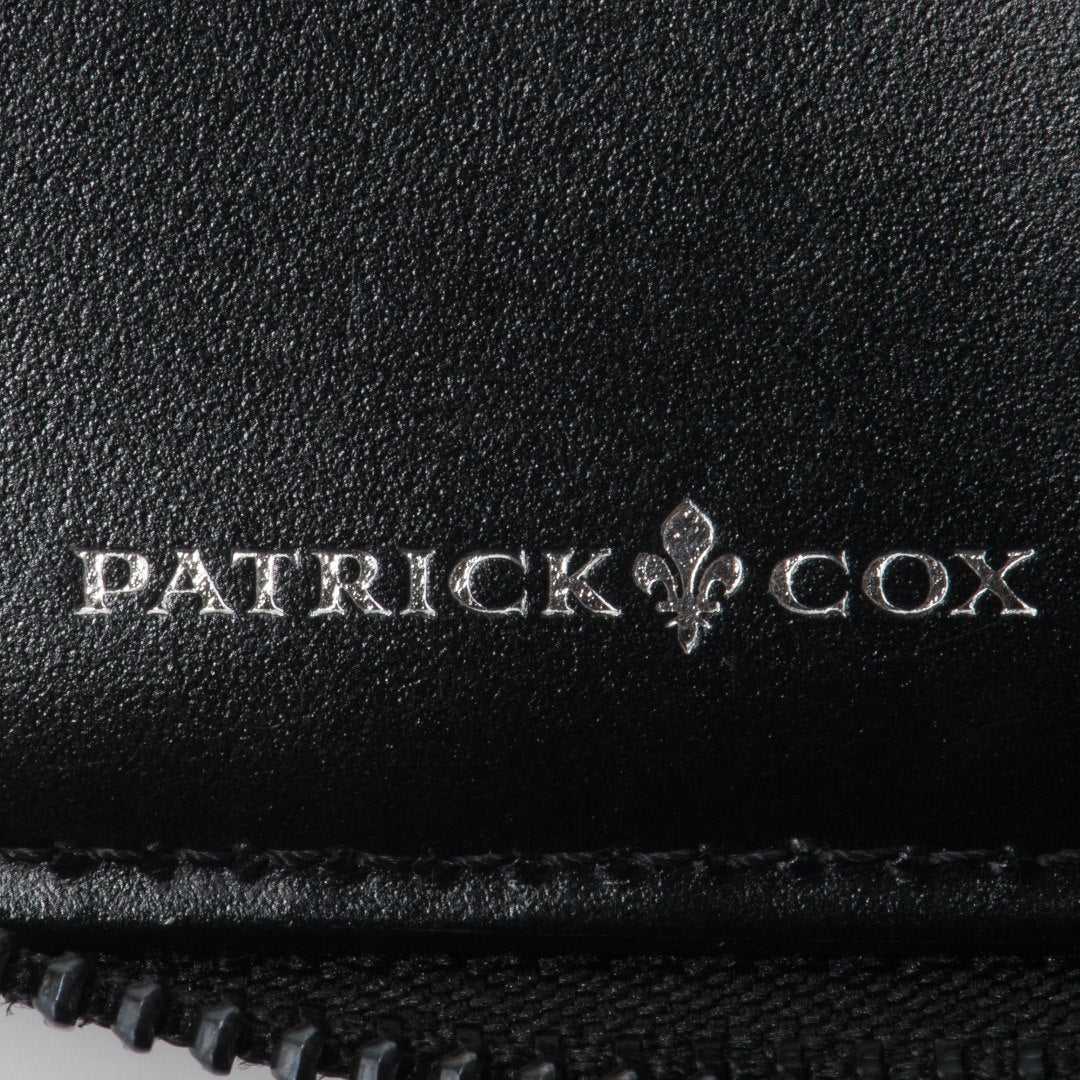 PATRICK COX CROWN PYTHON L字ファスナーキーケース ブラック×ブラック