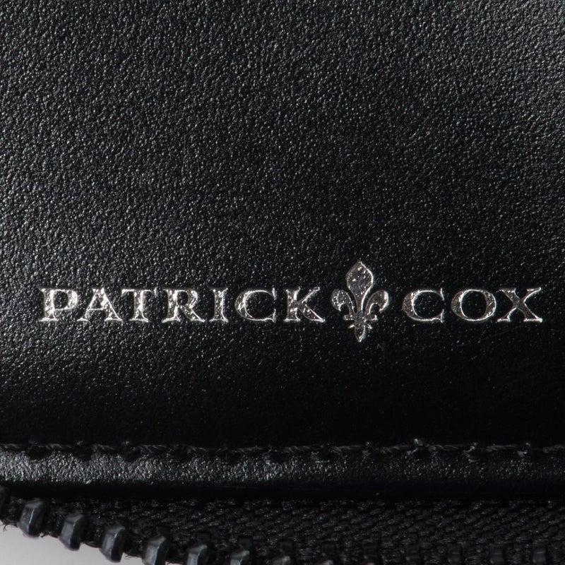 PATRICK COX CROWN PYTHON L字ファスナーキーケース ブラック×ブラック