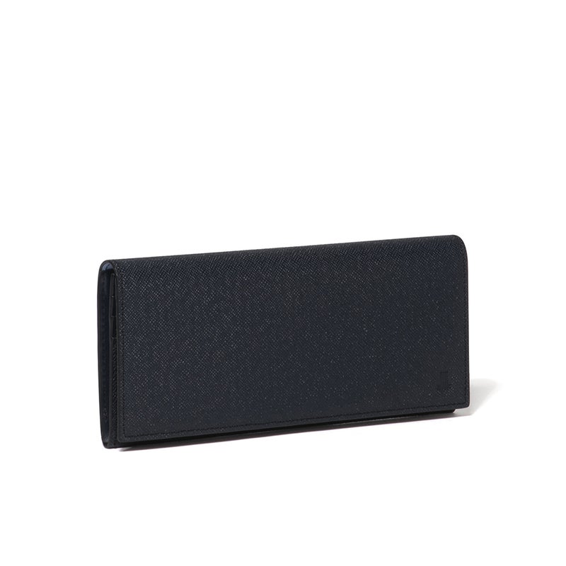 LANVIN COLLECTION couleur du vin かぶせ型長財布(2026年春夏限定カラー) ネイビー