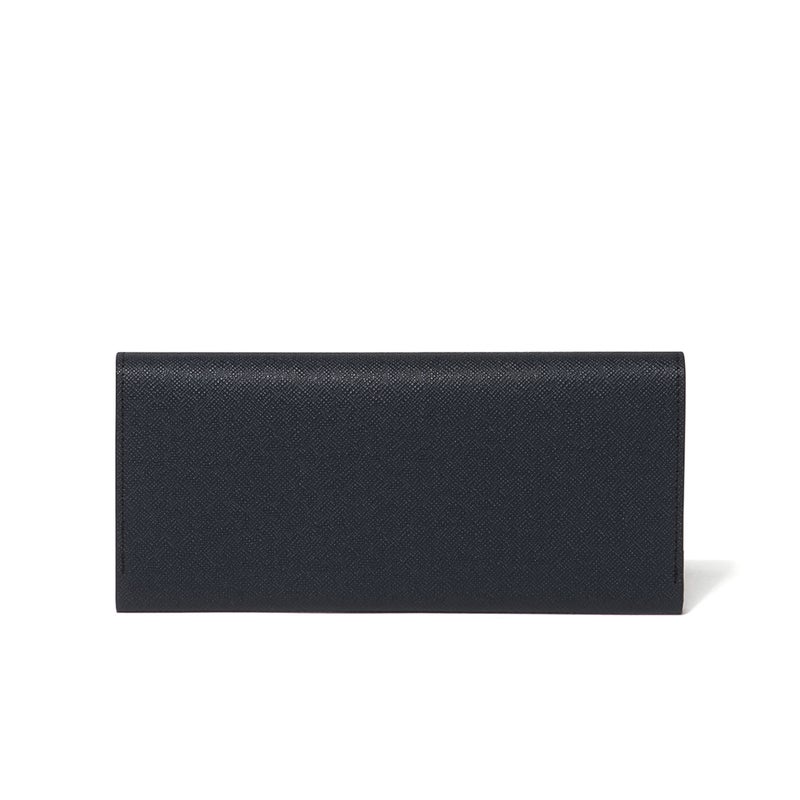 LANVIN COLLECTION couleur du vin かぶせ型長財布(2026年春夏限定カラー) ネイビー
