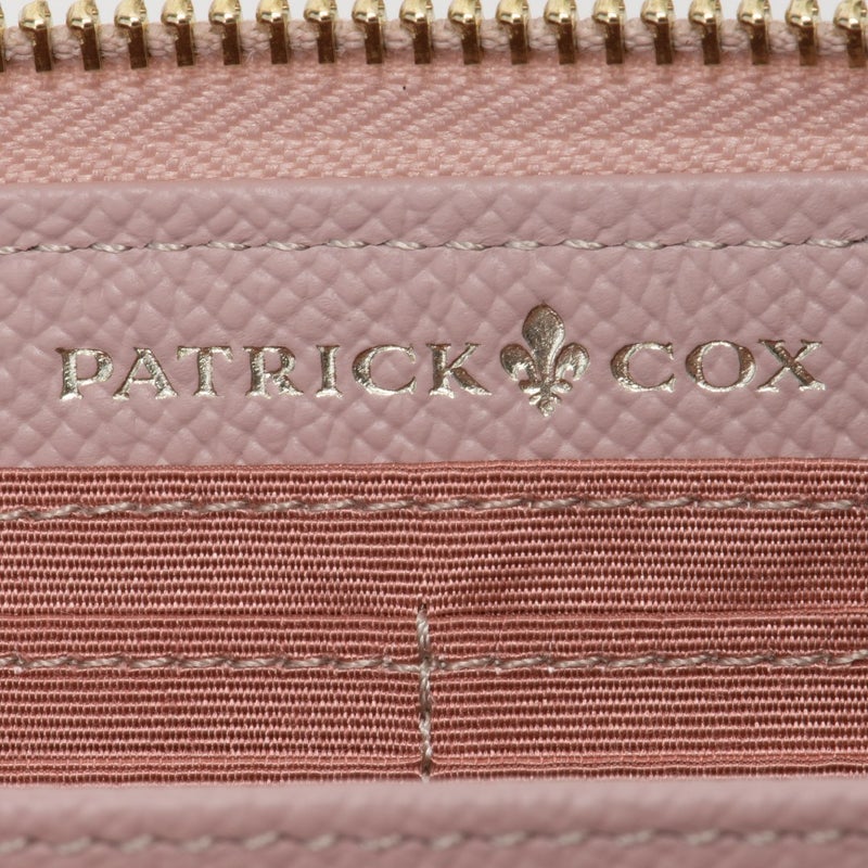 PATRICK COXクラシカルリリー ラウンドファスナー 長財布 ピンク