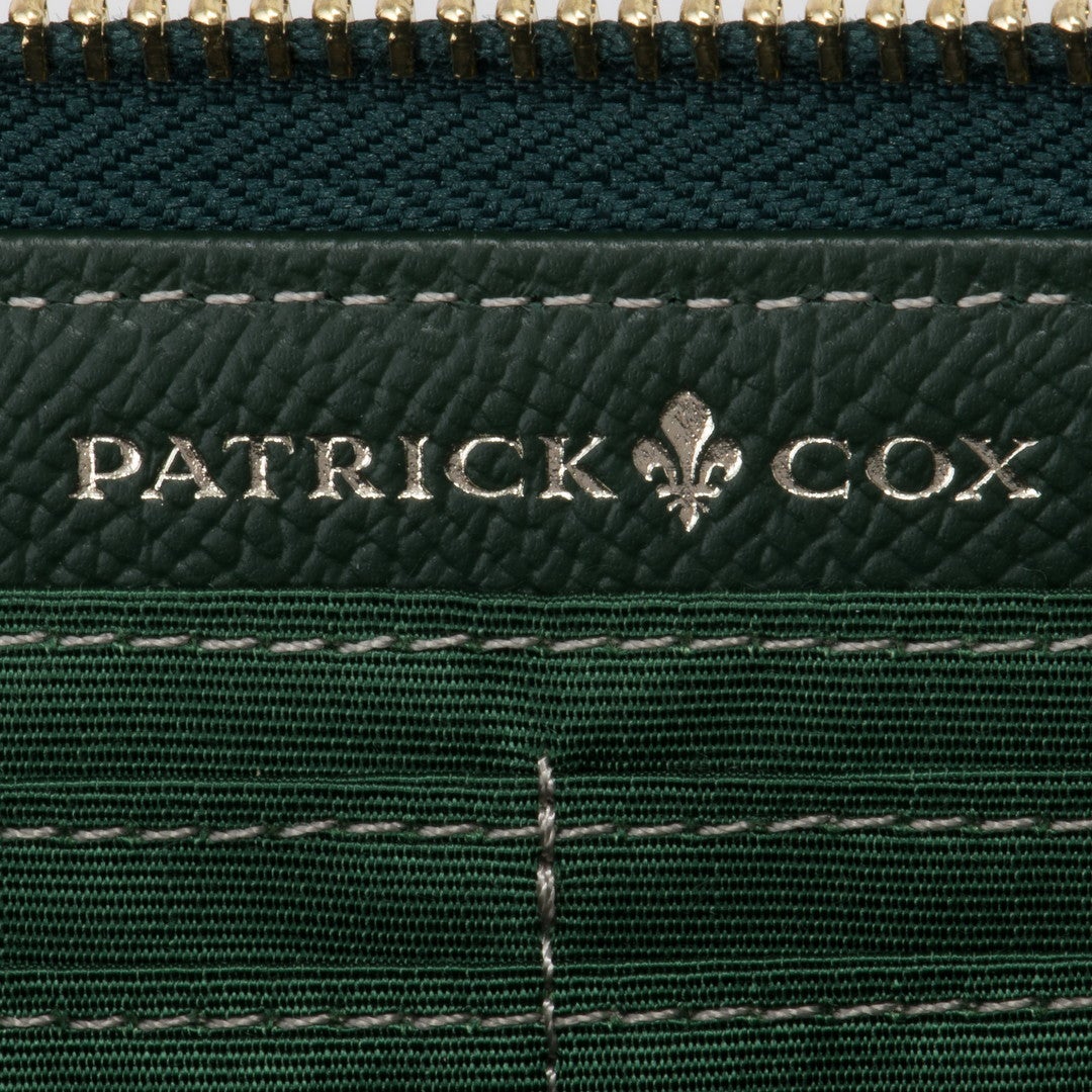 PATRICK COX クラシカルリリー ラウンドファスナー長財布 グリーン