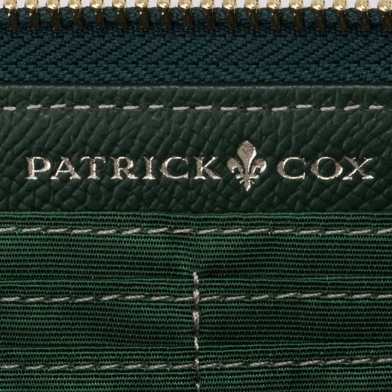 PATRICK COX クラシカルリリー ラウンドファスナー長財布 グリーン