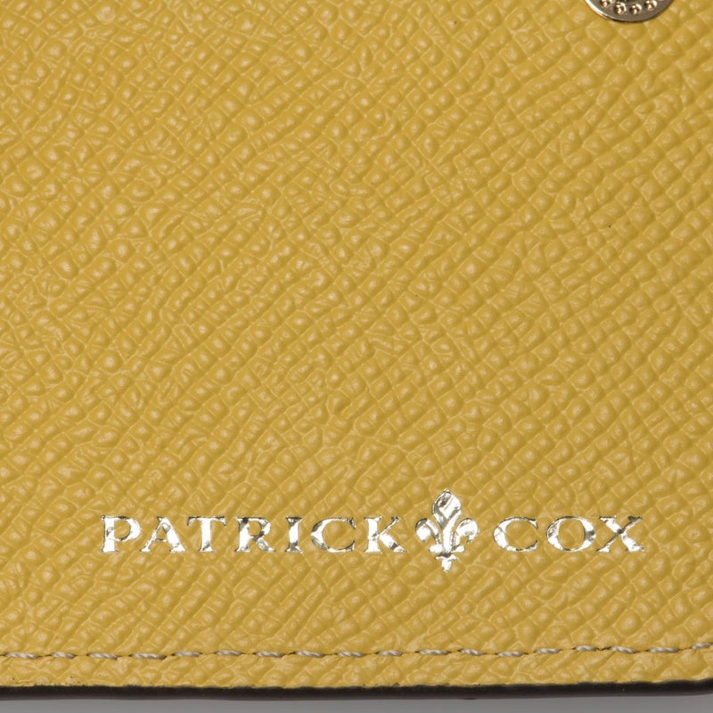 PATRICK COXクラシカルリリー L字ファスナー折り財布 イエロー