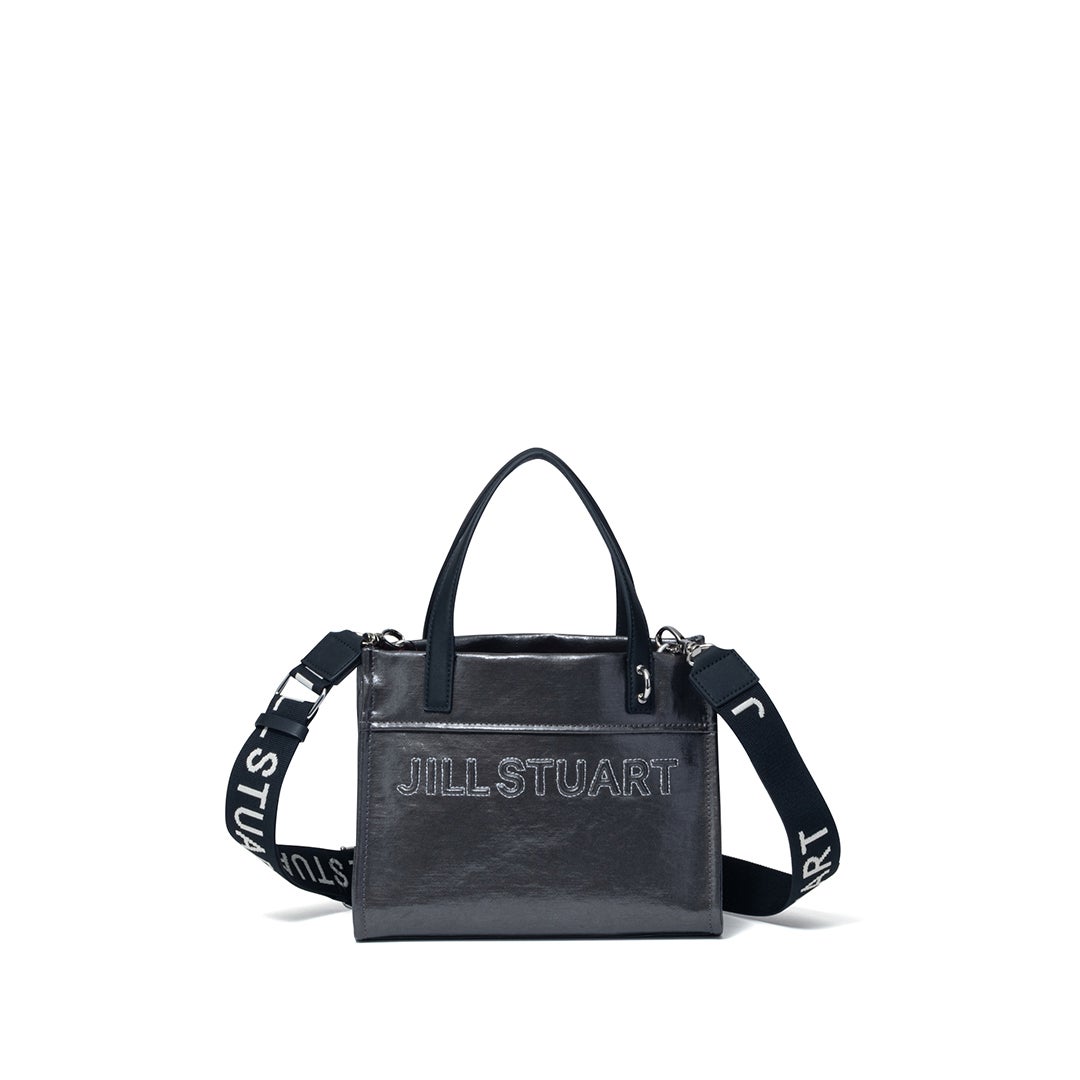 JILL STUART フローズン 2WAYトート シルバー